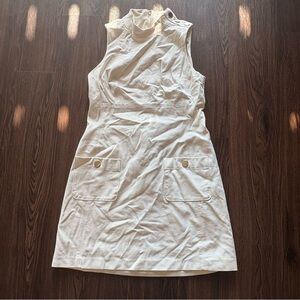 White House Black Market Cream Mini Dress
